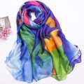 High quality print polyester scarf women soft chiffon hijab spring chiffon scarf wholesale